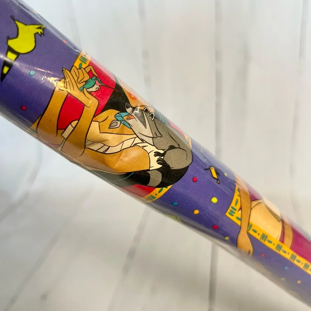 Vintage 90s Disney Pocahontas Gift Wrap Wrapping Paper Roll New and sealed
